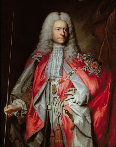 Posthumous Portrait of Sir Paul Methuen K.B. (d.1757) by Adrien Carpentiers